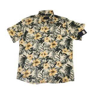 Tommy Bahama Short-Sleeve Yellow Floral Camp Shirt